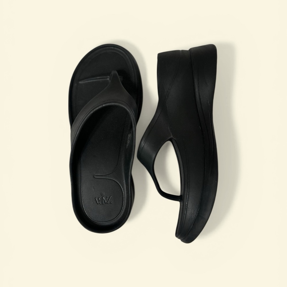 Zara platform wedge sport sandal, 451